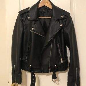 Zara | Faux Leather Biker Jacket